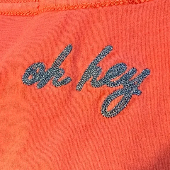Marine Layer Coral and Blue Ombré Sunset Embroidered Tee Men’s Medium. - Picture 7 of 10